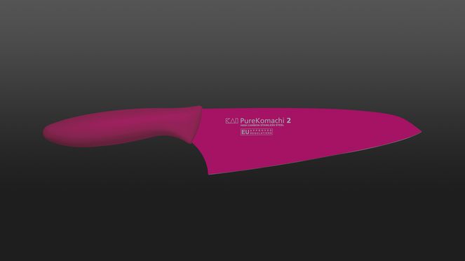 light pink kitchen knife