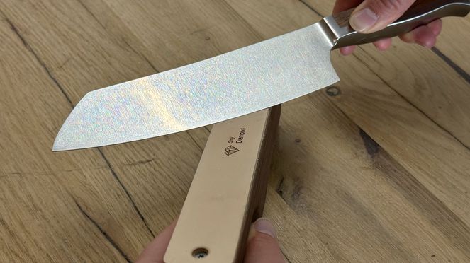 
                    sknife schleifgerät mit Polierleder mit 5 µ Diamant-infiltrierter Lederoberfläche auch für Solinger Messer